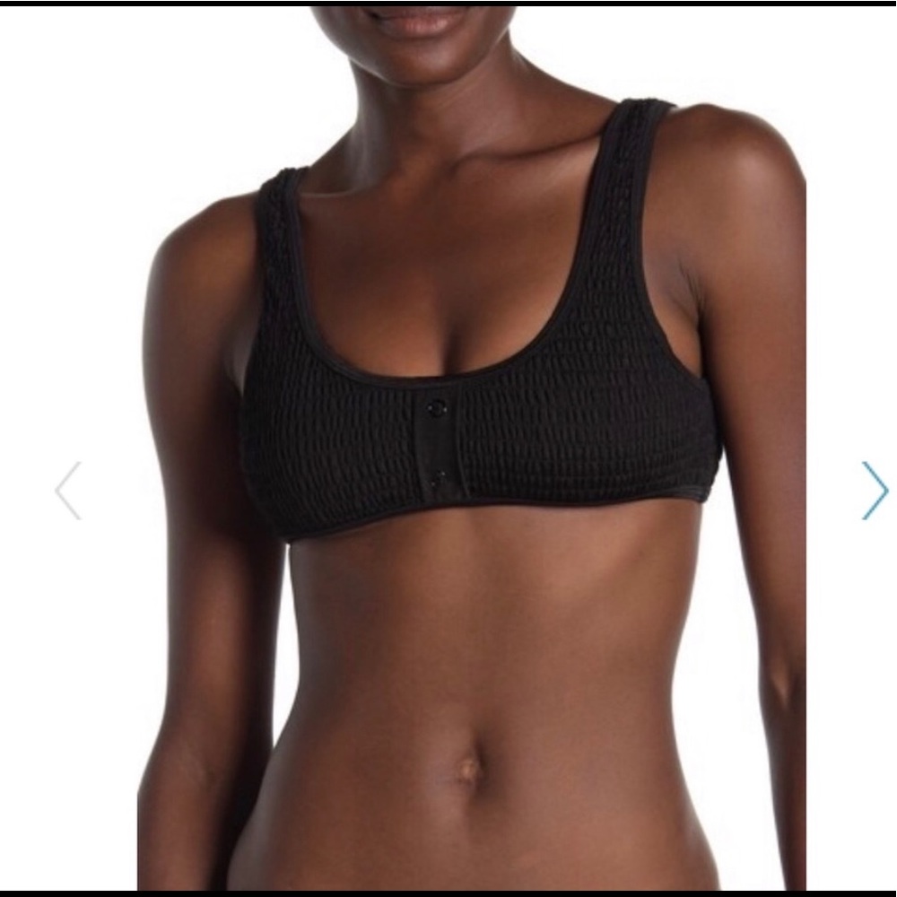 Kendall & Kylie Henley Black Bikini Top XS - NWT